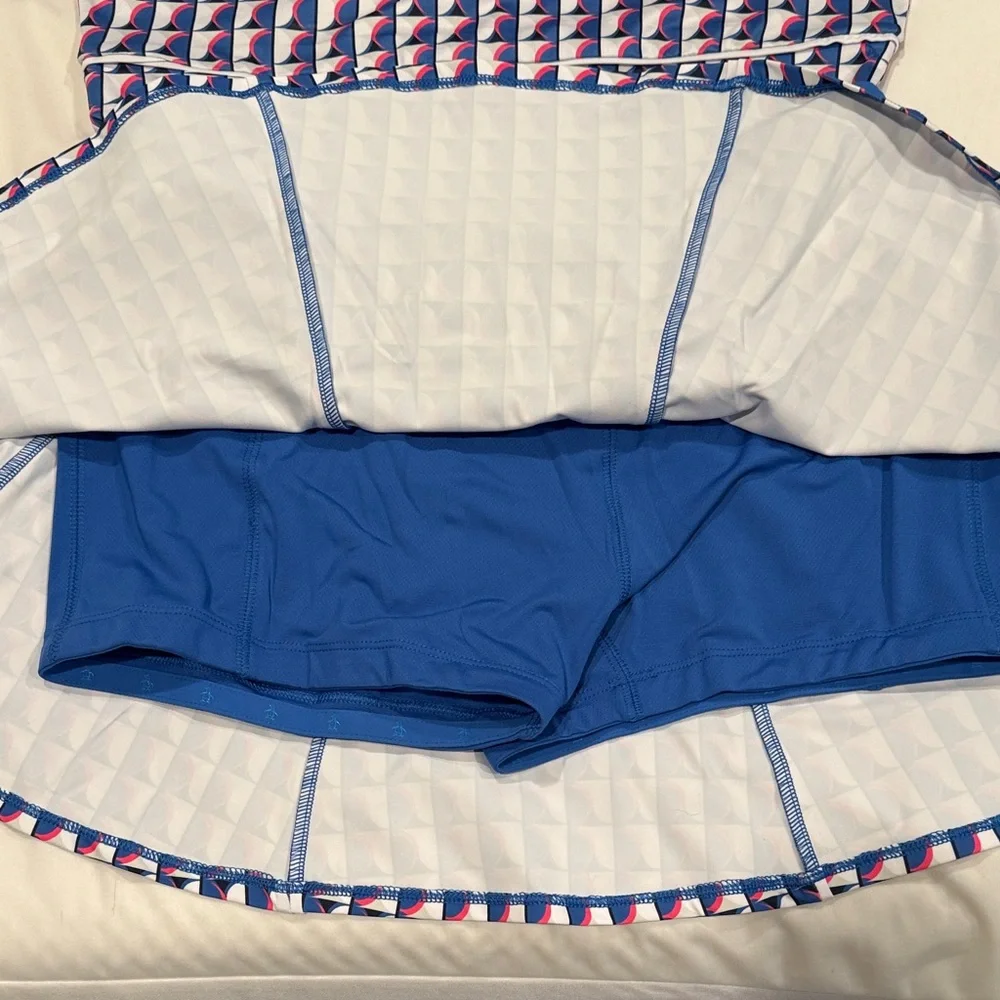 Penguin Brand Colorful Geometric Two-Piece Sport Set long sleeved & skort size M - Picture 5 of 6
